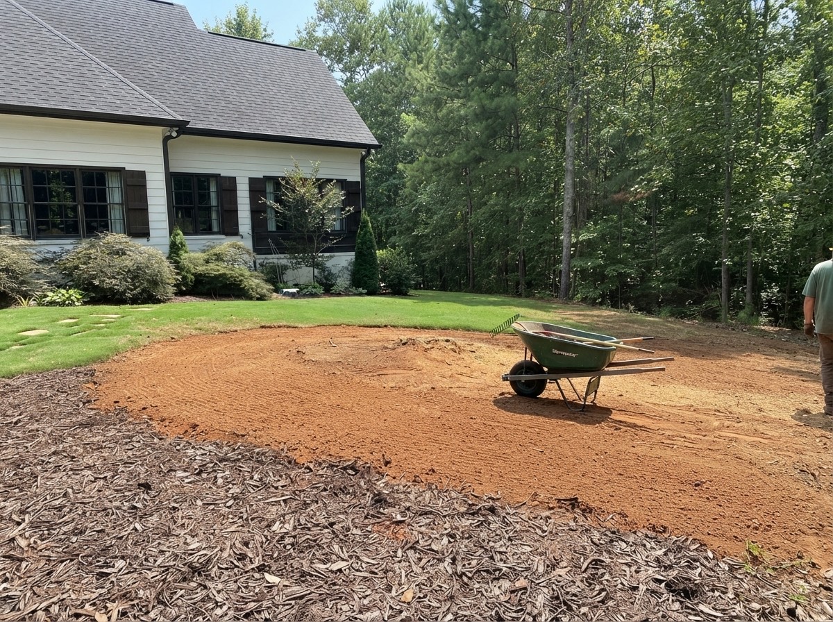 Yard Site Prep for Landscaping in Atlanta, GA